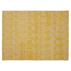 Covor - 100% bumbac - țesut manual - imprimeu ikat galben