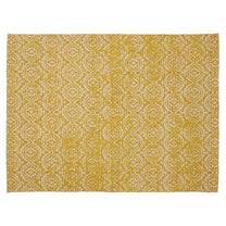 Covor - 100% bumbac - țesut manual - imprimeu ikat galben
