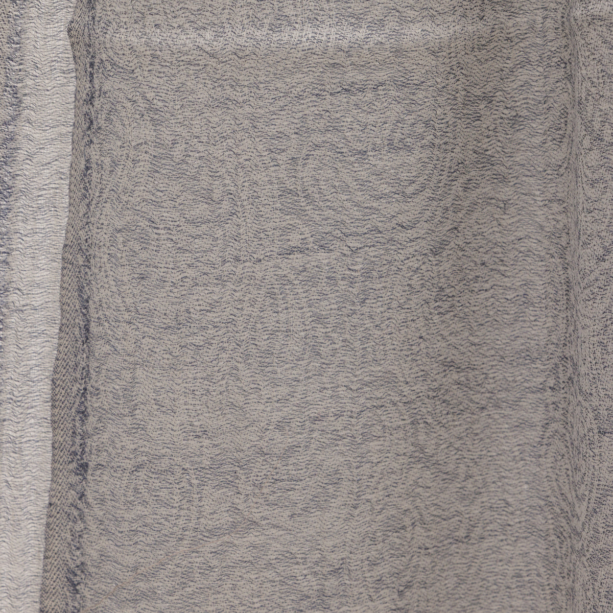 Eșarfă jacquard - lână fină/mătase - 70x200cm - gri