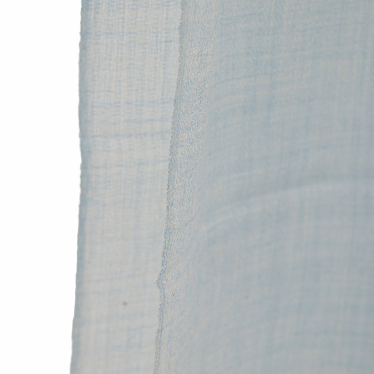 Eșarfă - lână fină/mătase - 70x200cm - bleu deschis