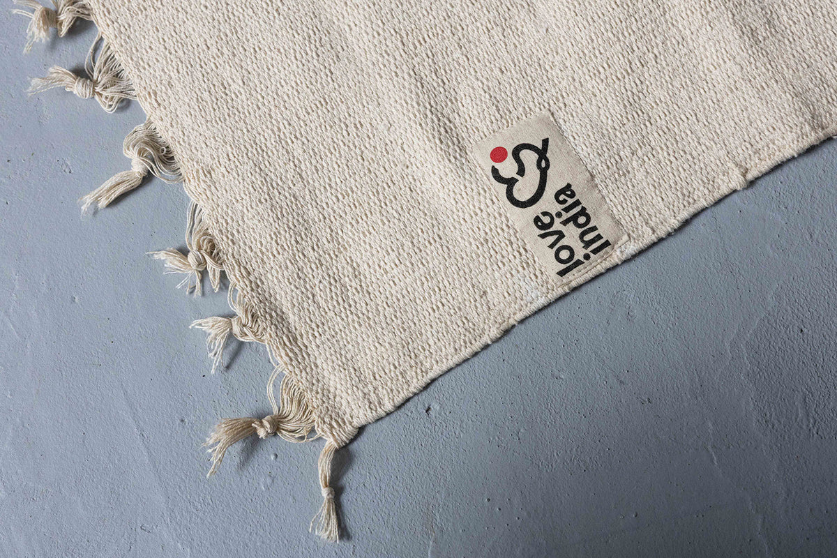 Covor de yoga  - 100% bumbac - Natural