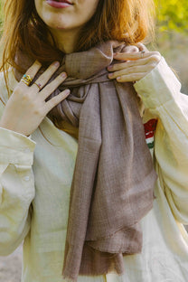 Scarf- Wool/Silk - 70x200cm -