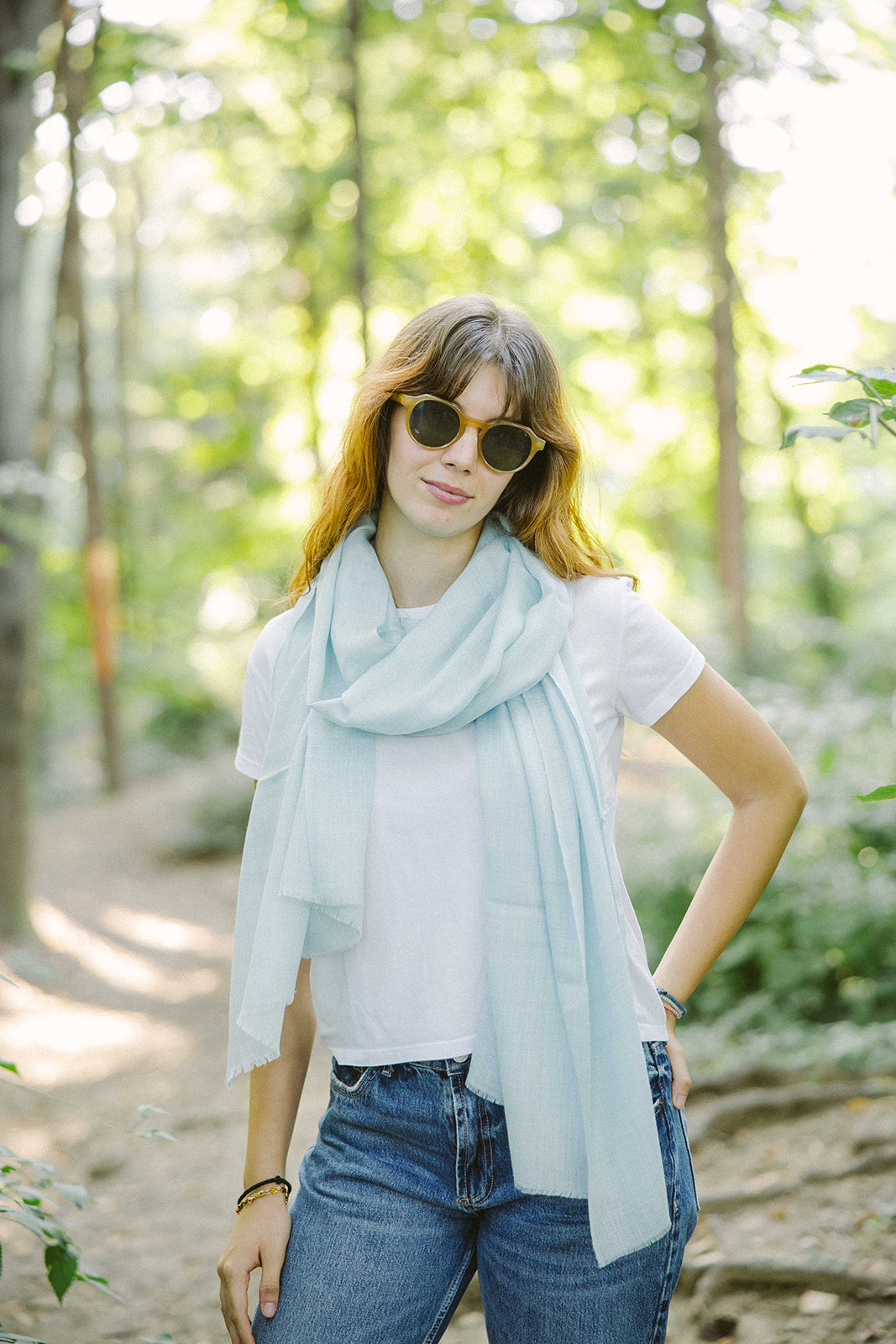 Scarf- Wool/Silk - 70x200cm