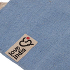 Covor de yoga  - 100% bumbac - albastru deschis