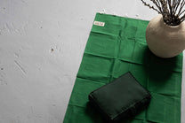 Covor de yoga  (ușor) - 100% bumbac - verde