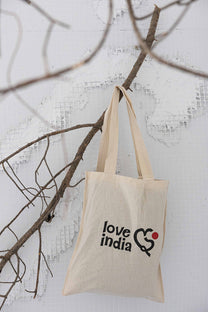 Tote bag - 100% cotton - Love india branded