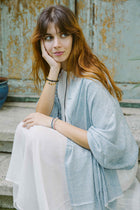 Scarf - Fine Wool/Silk - Jacuard - 70x200cm -