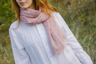 Scarf - Fine Wool/Silk - Jacuard - 70x200cm -