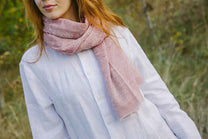 Scarf - Fine Wool/Silk - Jacuard - 70x200cm -