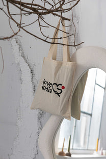 Tote bag - 100% cotton - Love india branded