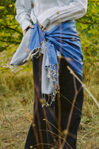 Scarf - 100% Satin Silk - Reversbale - 70x180cm -