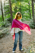 Scarf - 100% Satin Silk - Reversbale - 70x180cm -