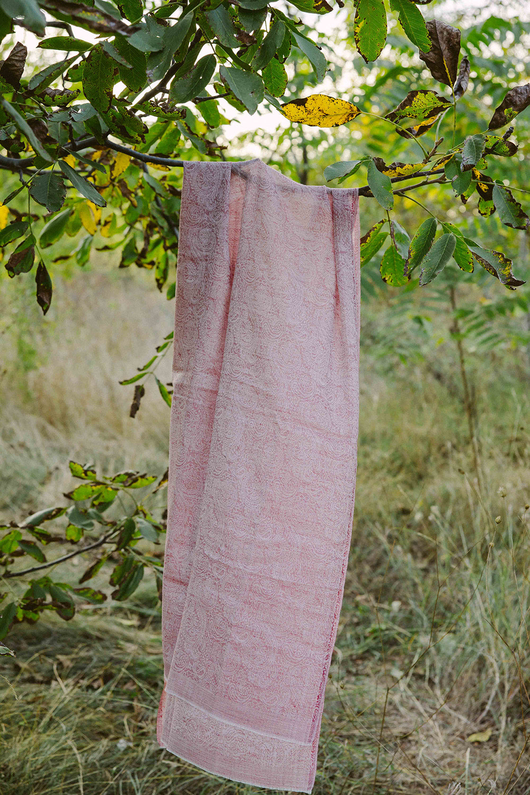 Scarf - Fine Wool/Silk - Jacuard - 70x200cm -