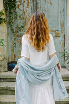 Scarf - Fine Wool/Silk - Jacuard - 70x200cm -