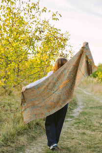 Scarf -100% Marino wool - Jamavar - 70x180cm -