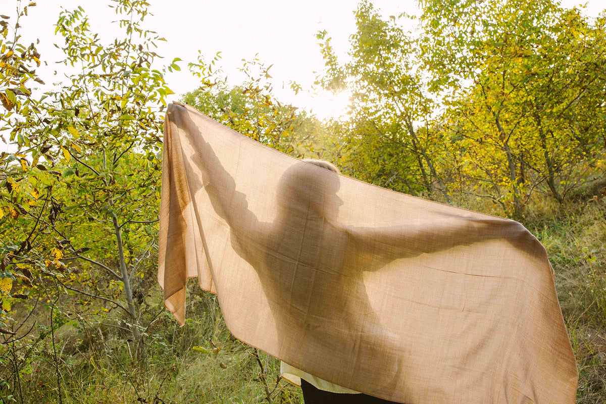 Scarf- Wool/Silk - 70x200cm -