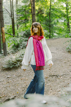 Scarf - 100% Satin Silk - Reversbale - 70x180cm -