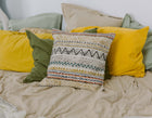Husă de pernă decorativă - Țesută manual - 100% Bumbac - Model Tribal Zigzag (2)