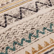 Husă de pernă decorativă - Țesută manual - 100% Bumbac - Model Tribal Zigzag (3)