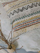 Husă de pernă decorativă - Țesută manual - 100% Bumbac - Model Tribal Zigzag (4)