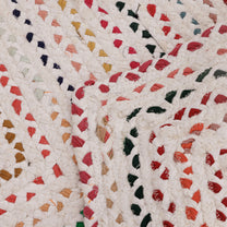Covor - 100% Bumbac - Împletit manual - Multicolor Curcubeu Chindi (5)