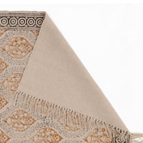 Covor - 100% Bumbac - Țesut manual și imprimat - Medalion Paisley Teracotă (5)