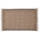 Covor - 100% Bumbac - Țesut manual și imprimat - Medalion Paisley Teracotă (1)