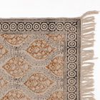 Covor - 100% Bumbac - Țesut manual și imprimat - Medalion Paisley Teracotă (3)