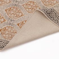 Covor - 100% Bumbac - Țesut manual și imprimat - Medalion Paisley Teracotă (7)