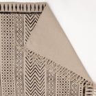 Covor - 100% Bumbac - Țesut manual și imprimat - Panouri Zigzag Cărbune (5)