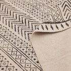 Covor - 100% Bumbac - Țesut manual și imprimat - Panouri Zigzag Cărbune (9)