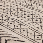 Covor - 100% Bumbac - Țesut manual și imprimat - Panouri Zigzag Cărbune (11)