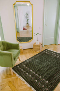 Covor Lână Merinos Înnoat Manual – Hachli Ensi Verde (4)