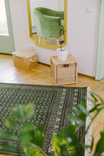 Covor Lână Merinos Înnoat Manual – Hachli Ensi Verde (10)